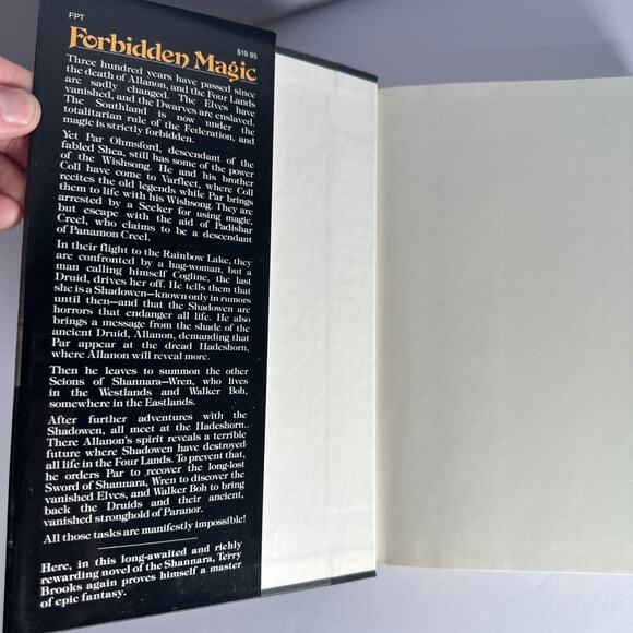 The Scions of Shannara Terry Brooks 1990 Hardcover, Dust Jacket 1st Edition - Picture 7 of 10